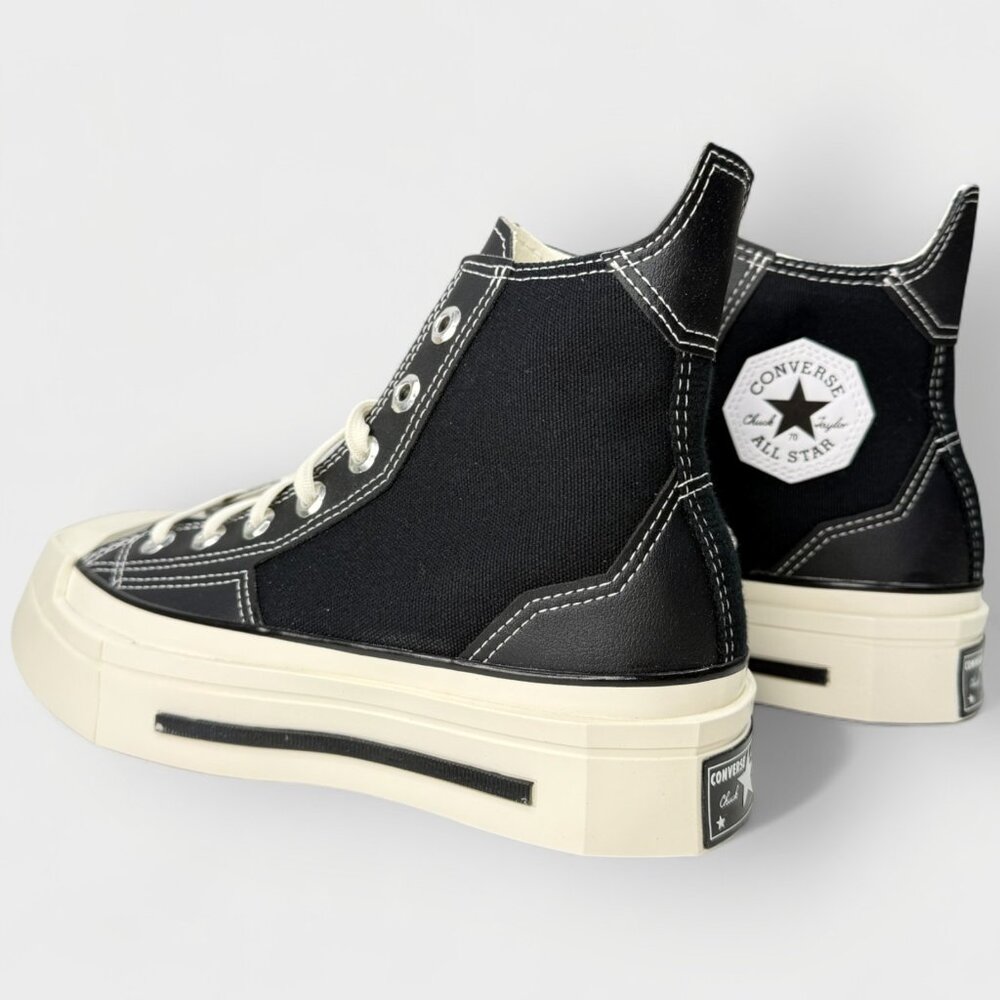 Converse Chuck 70 Hi De Luxe Squared Hi‑Top Women’s Size 6.5 Black A06435C - Picture 6 of 16